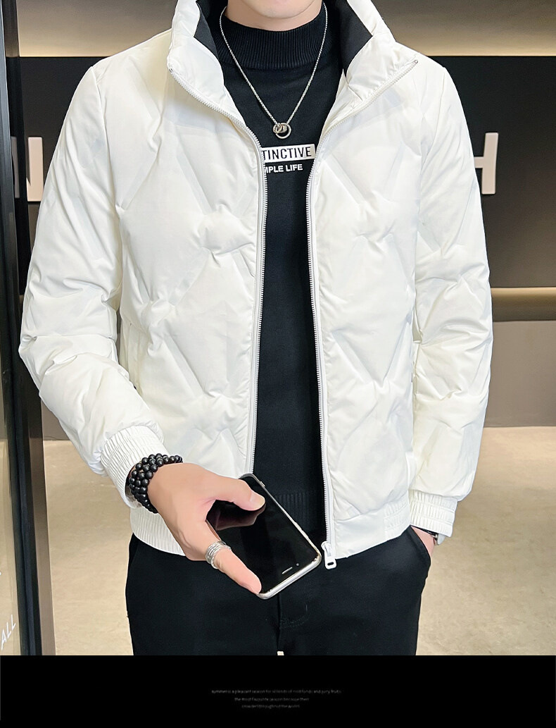 轻薄羽绒服男款高端短款冬季大码立领灰鸭绒外套男士新款潮牌男装详情16