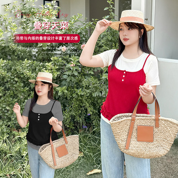 伊诺大码女装新中式国风改良旗袍裙子2025夏季碎花连衣裙232192国潮详情6