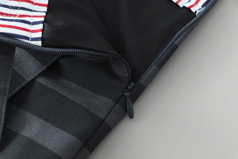 The new TB college style four-bar high-waisted pleated skirt in the summer of 2019 in Europe and America is A bestseller. The A-line skirt is short in the front and long in the back to prevent exposure pic 25