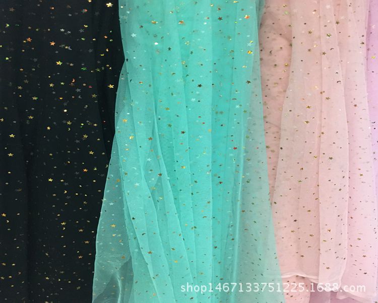 Polyester mesh fabric for clothing, accessories, background shooting, wedding toys, headwear, hair accessories, evening gowns, sequined mesh fabric pic 8