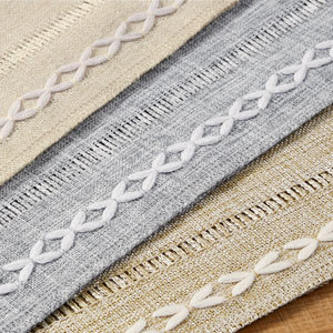 New cross-border Amazon handcrafted table flag, hollowed-out American country white tablecloth, dressing table scarf factory wholesale pic 9