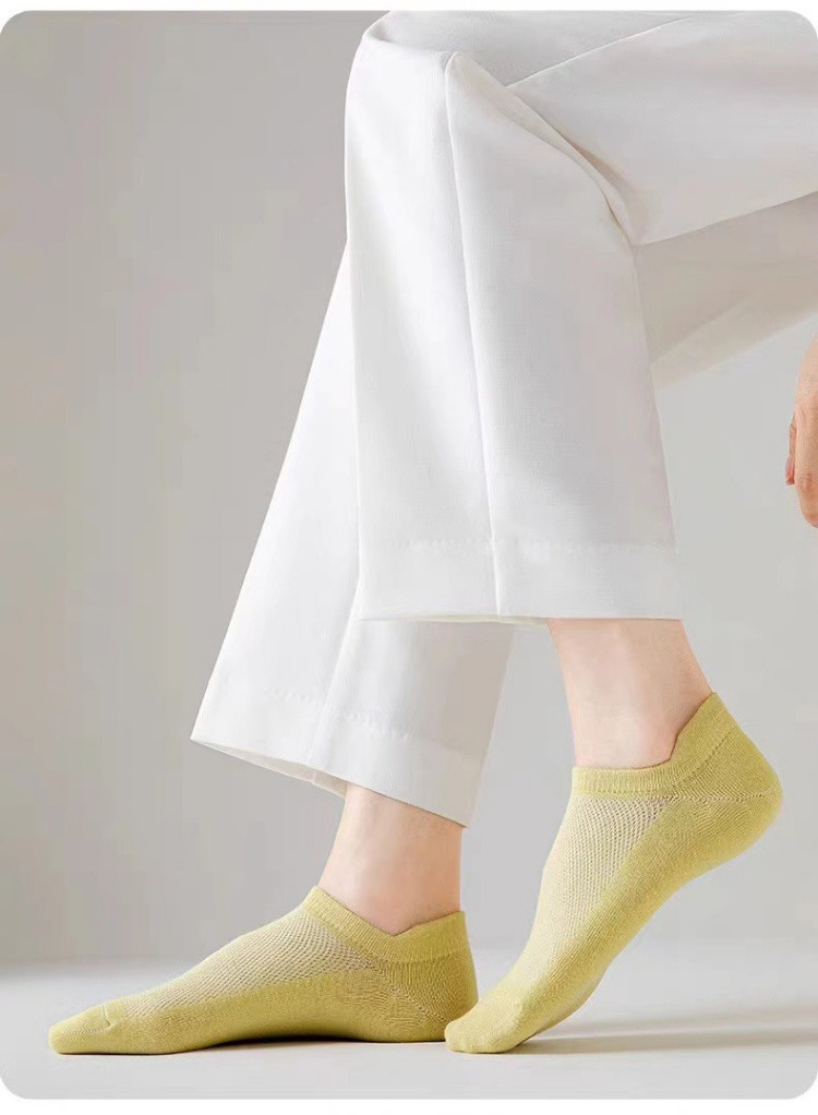 袜子地摊一件代发诸暨袜子女夏天薄款网眼短筒袜春夏季女士不掉跟船袜批发一件代发详情9