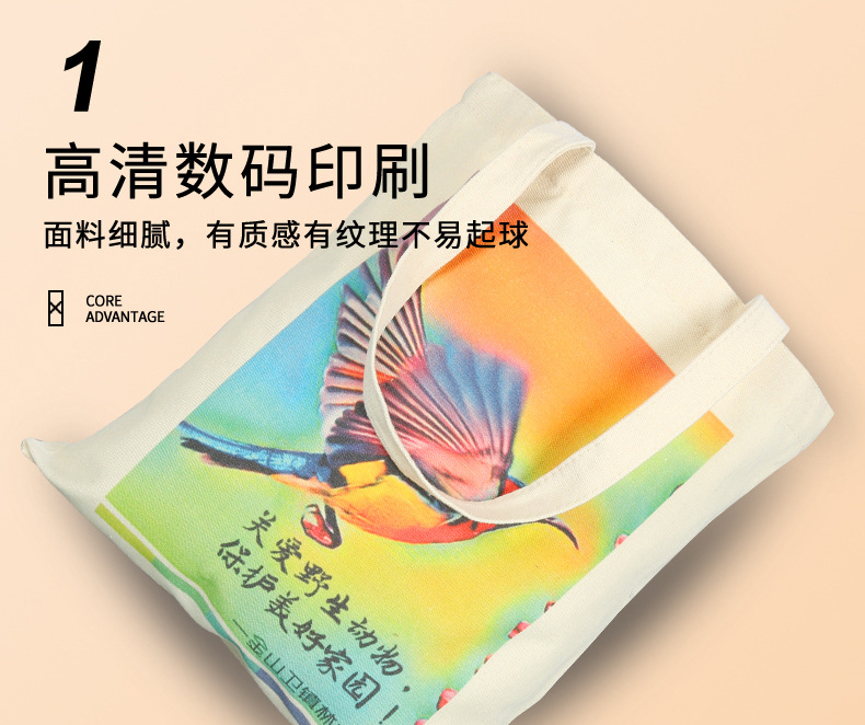 Customized canvas bags, advertising canvas bags, logo cotton drawstrap bags, blank hand-held eco-friendly shopping bags manufacturers pic 5