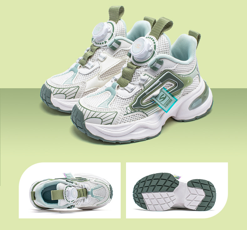 哈比熊网面春季款男童纽扣鞋女童双网运动鞋橡胶底跑步鞋一件代发详情15