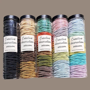 春日韩版樱花儿童不伤发发夹粉嫩可爱少女心发卡花朵头绳女孩皮套详情9