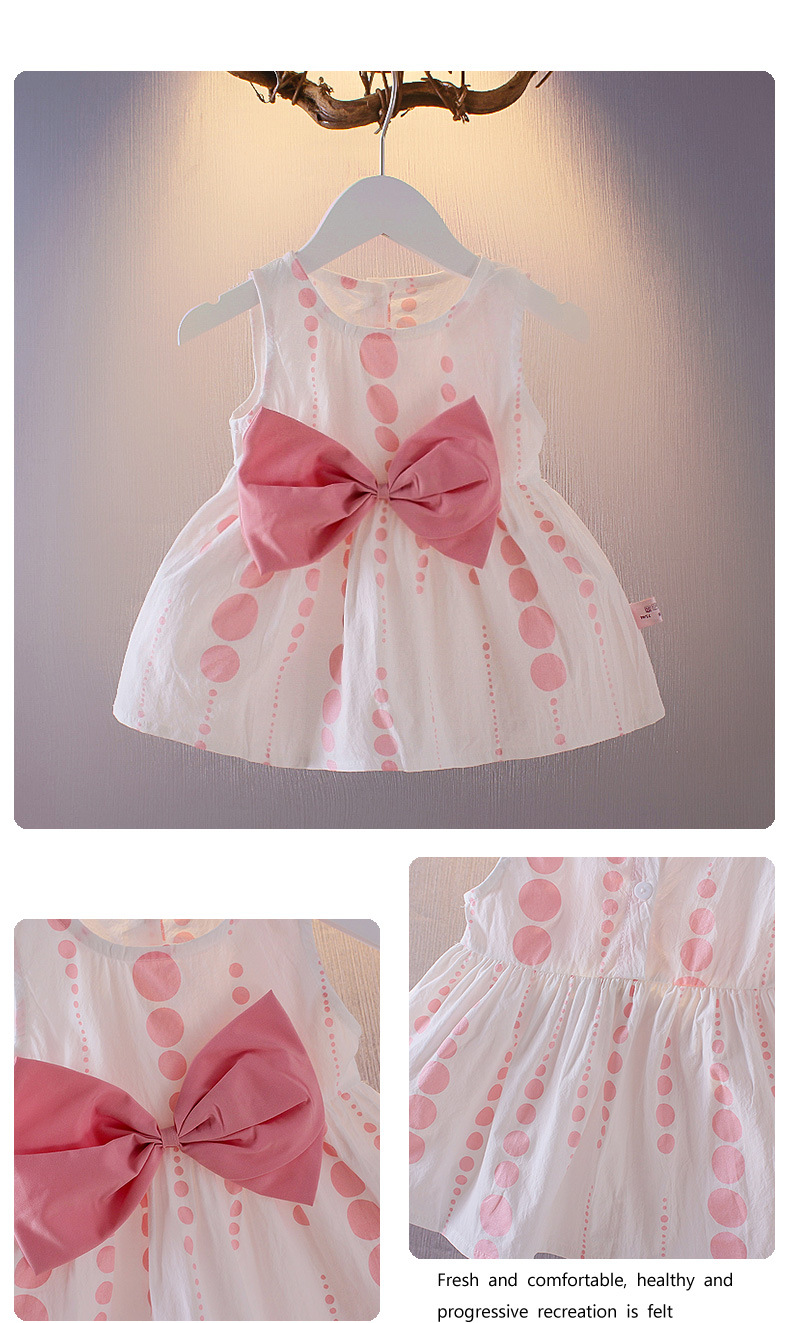 A free shipping summer dress for girls, a stylish Korean-style baby princess dress, a summer halter dress, a one-year-old baby dress pic 27