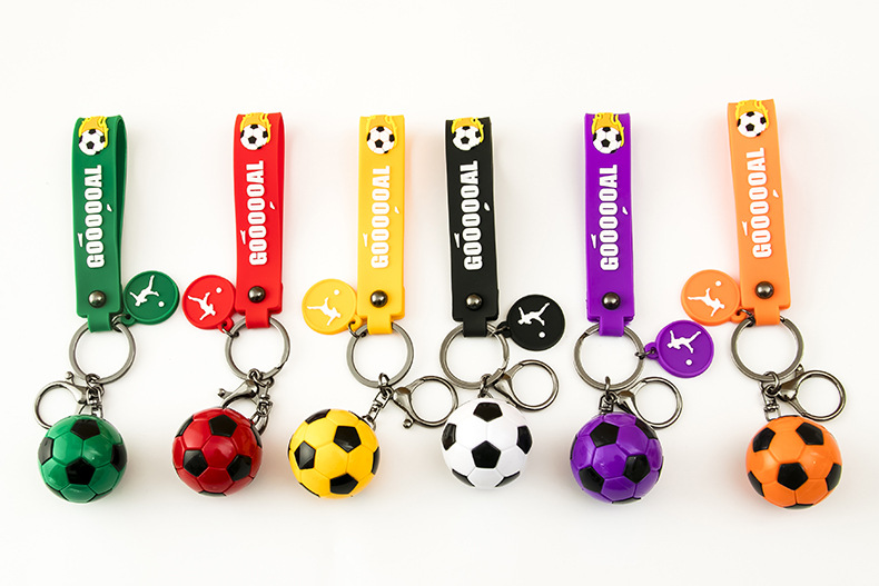 创意足球钥匙扣仿真迷你篮球挂件PVC软胶纪念品挂饰活动礼品批发详情21
