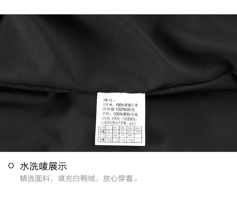 2023年冬季新款大码羽绒服男胖子加肥加大立领男士羽绒服潮牌男装详情19