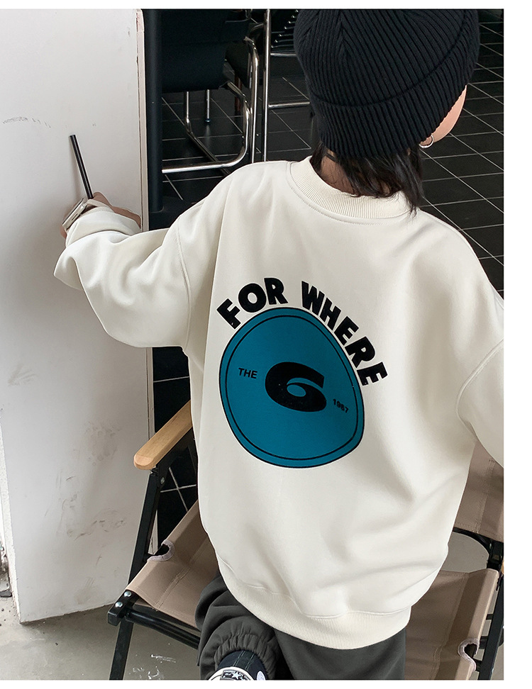 童装2024新款卫衣儿童卫衣男童时髦潮打底衫韩版宝宝上衣男孩宽松详情16