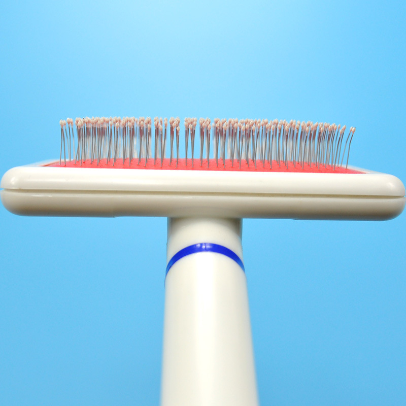 Pet needle comb, pet white needle comb with airbag, pet cat and dog comb, dog hair brush, pet grooming needle comb pic 3