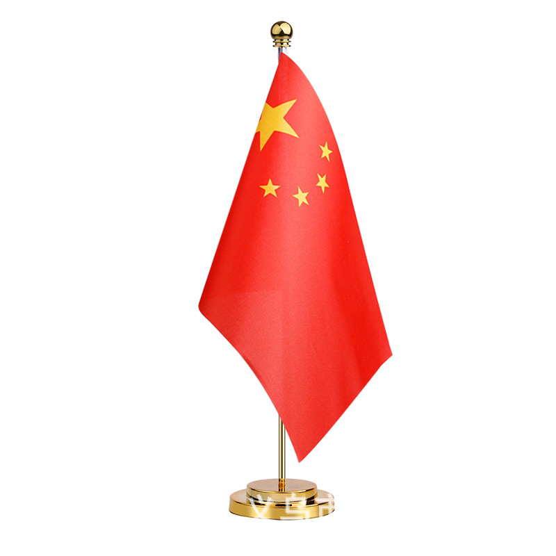 Factory direct sales of single-pole table flag stands, 30cm high, negotiation, custom-made flagpoles, production of colorful flags, supply of national flags pic 3