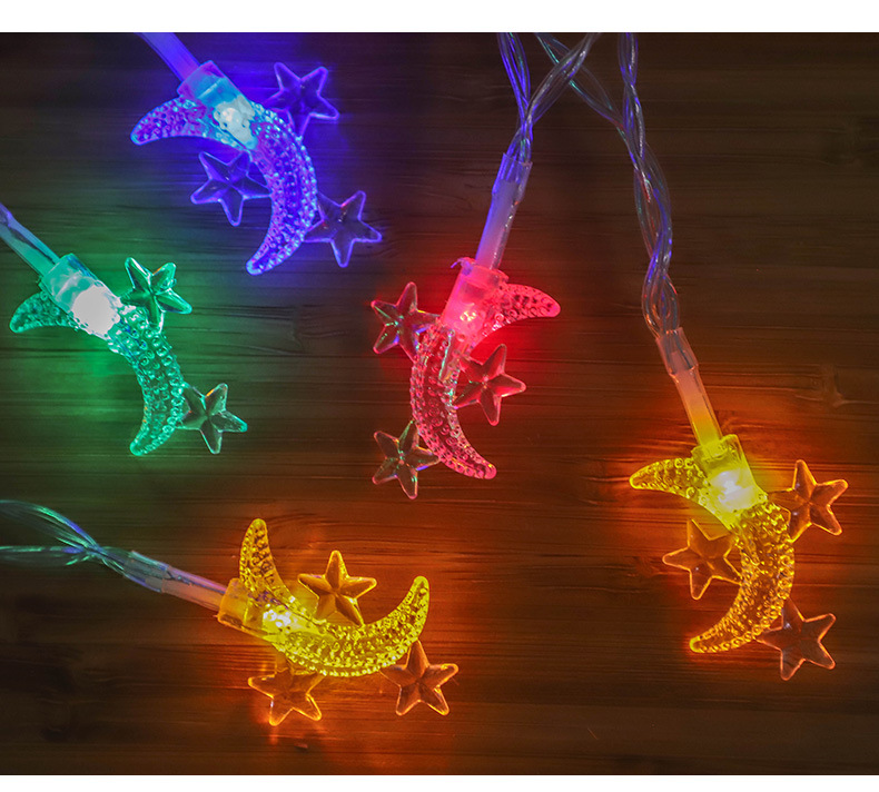 New Ramadan led star and moon light string, starry sky decorative light, room Instagram girlish photo props pic 6