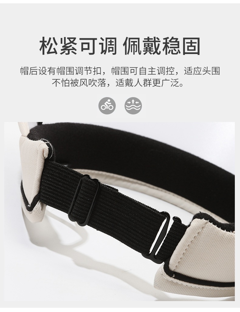 2024帽子女防晒遮阳帽新款大帽檐防晒帽运动夏季遮脸uv渔夫帽批发详情5