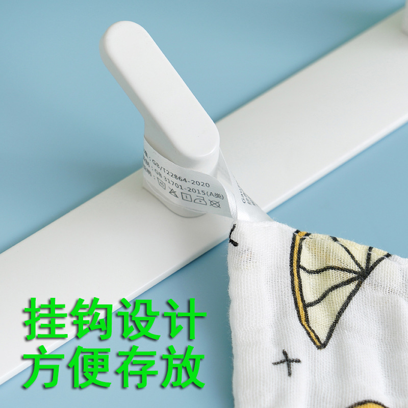方巾纯棉六层纱布a类婴儿小方巾宝宝洗脸口水巾全棉手帕小方巾详情5