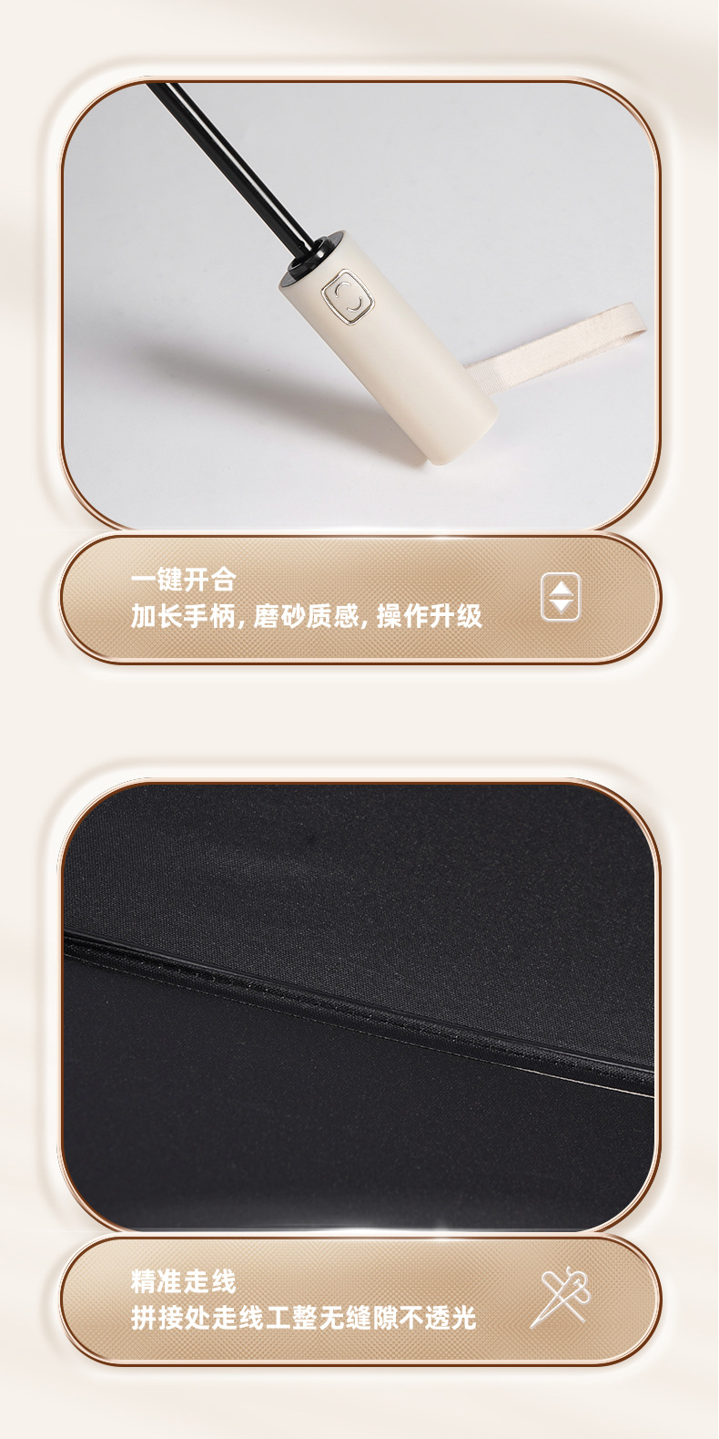 全自动雨伞折叠24骨双人伞超大遮阳防紫外线太阳伞大量批发广告伞详情25