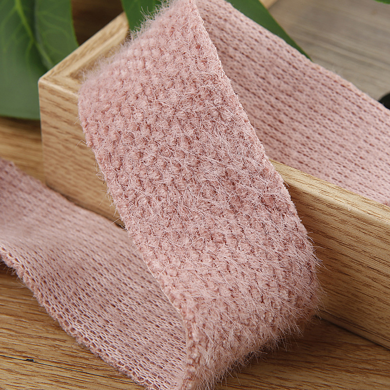 Green pine ribbon D5-83, single-sided woolen webbing, bow, hair accessory material 2.5cm/3.8cm, clothing, shoes, flowers, hats, accessories, plush corn kernels, ribbons, colored ribbons, satin ribbons, Korean webbing pic 6