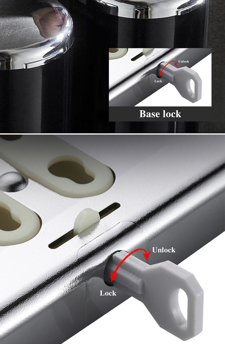 Black push rod soap dispenser for bathroom, ABS plastic manual soap dispenser, plastic wall-mounted soap dispenser pic 35