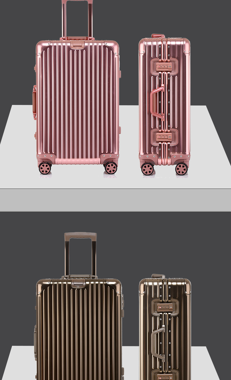 全铝镁合金拉杆箱32寸铝合金行李箱女24寸金属箱密码登机箱硬箱子详情28