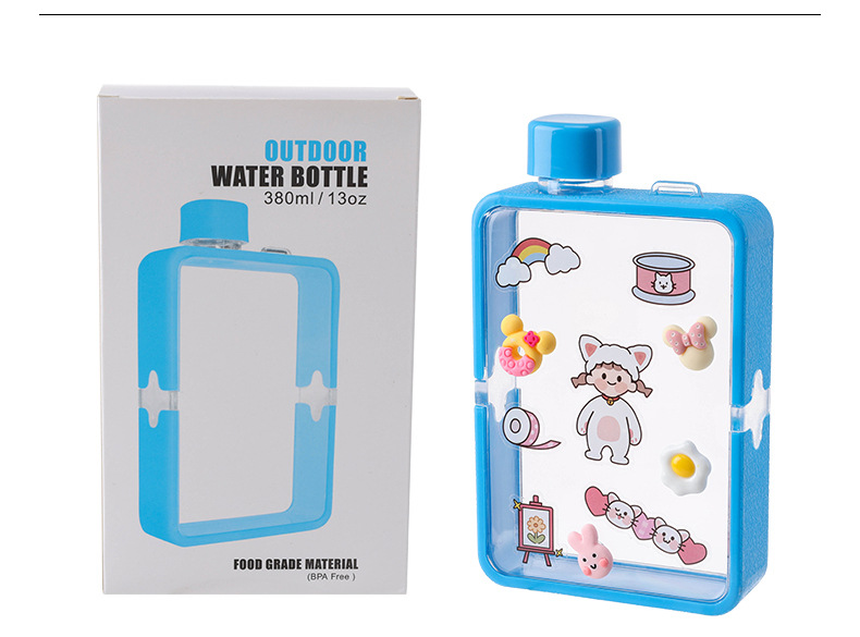 X49-A5-C flat ins water cup, high appearance level, popular online water bottle, Korean style portable water cup for male and female students pic 19
