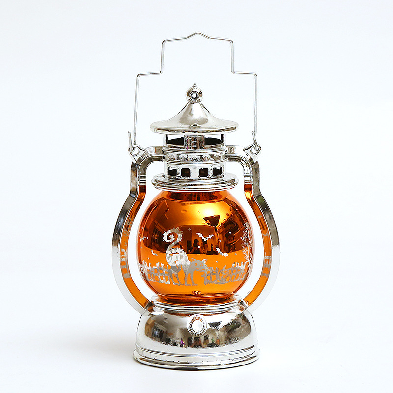 New Halloween pumpkin lantern decorations, small oil lamps, retro laser small horse lanterns, creative bar Ghost Festival atmosphere decoration pic 20