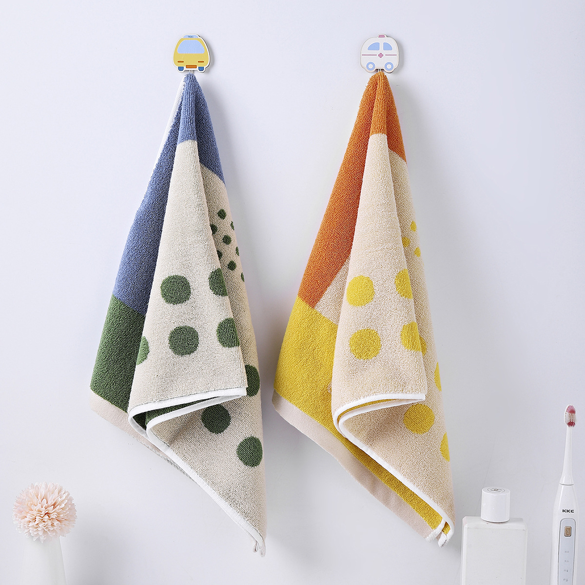 Futian cotton towels are soft, absorbent and jacquard. They are available for home use, dormitories, couples, and supermarket gifts. Face towels are in stock and can be dispatched one piece pic 1