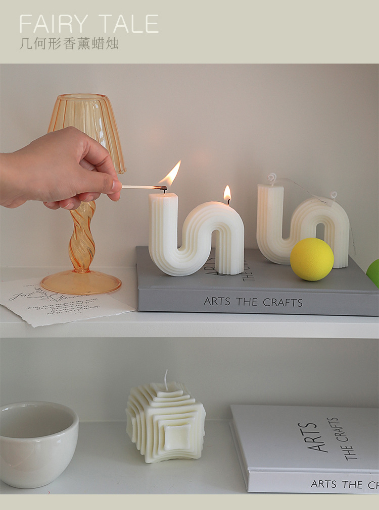 Geometric shape of ins candle aromatherapy ornaments pic 13