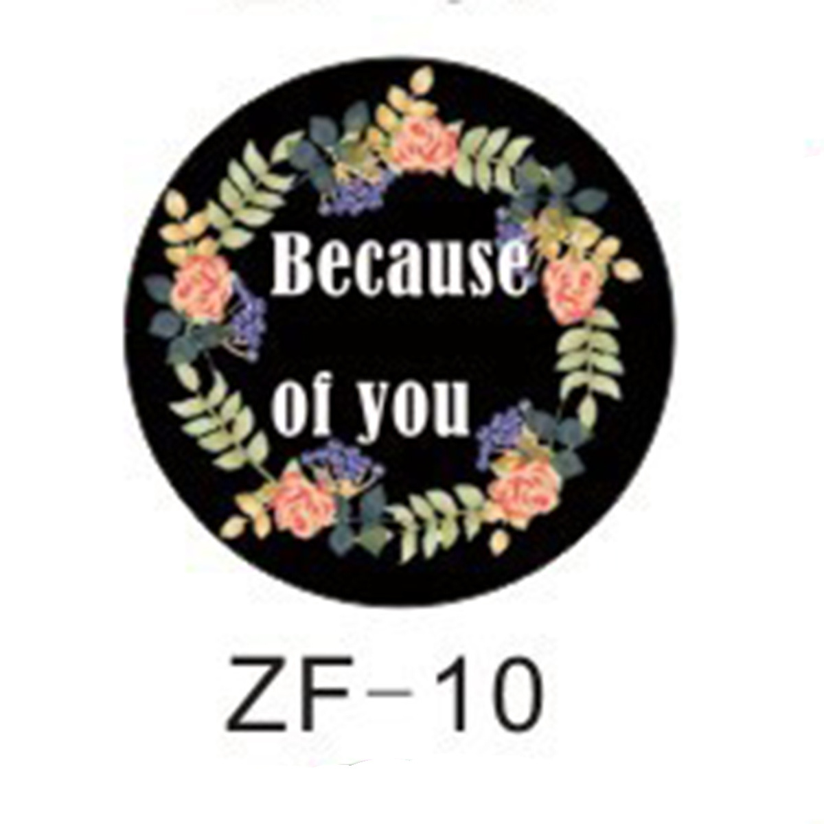 时光宝石水晶玻璃花环励志系列亚马逊diy饰品配件英文图案徽章详情15