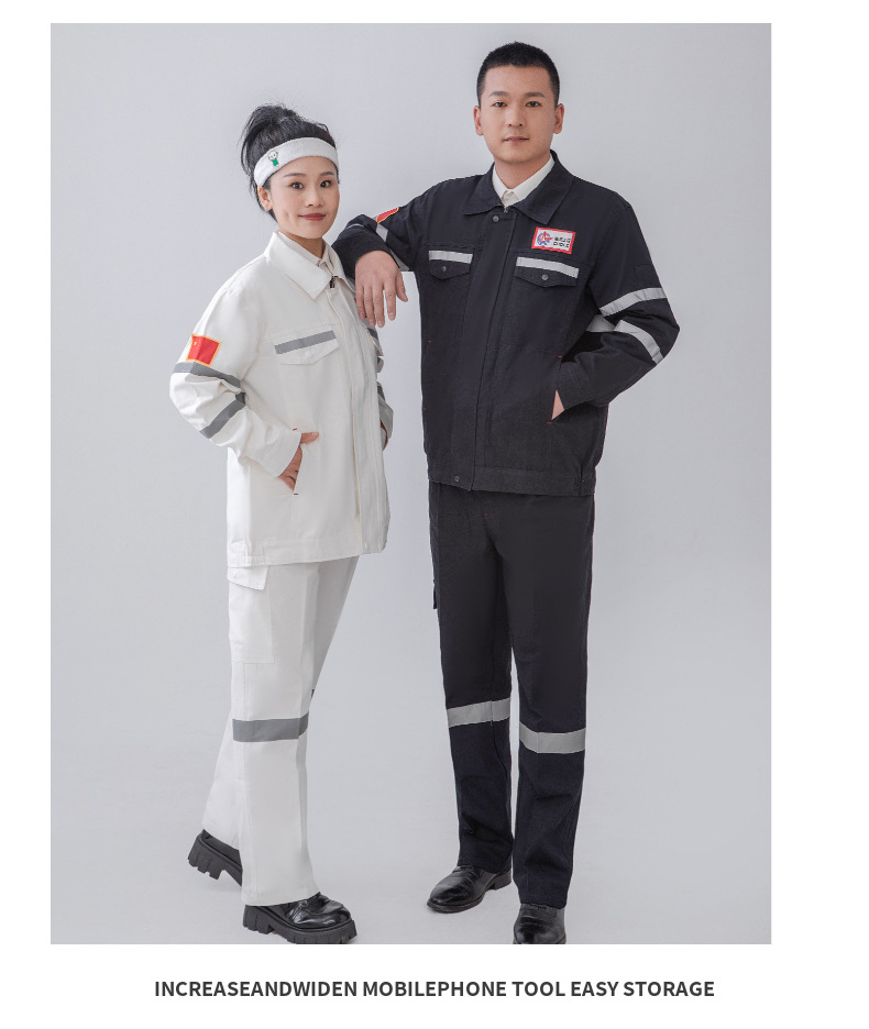 中海油纯棉工作服套装春秋款防烫焊全棉工服车间工装劳保服可批发详情13