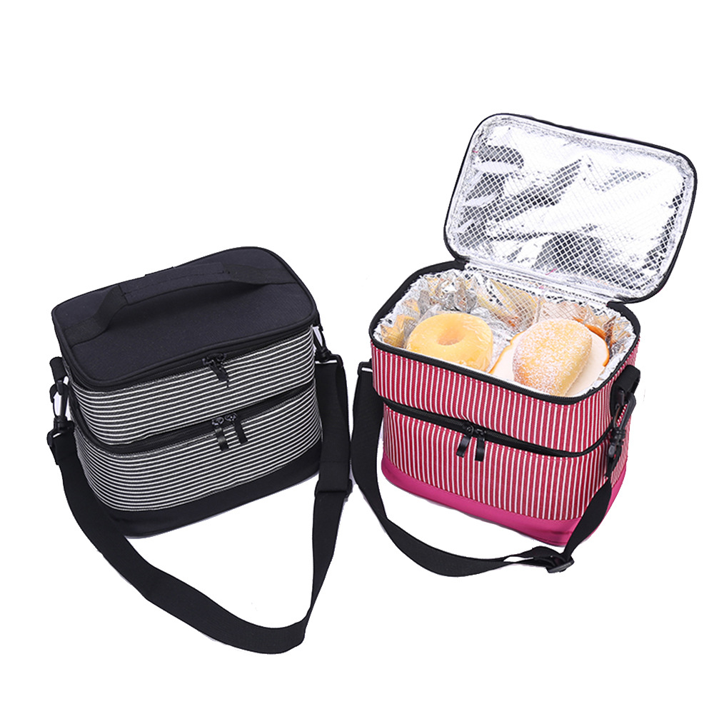 Factory direct sales: Thickened insulated bags, aluminum film bento, lunch bags, large-capacity lunch box bags, hand-held outdoor picnic ice packs pic 8