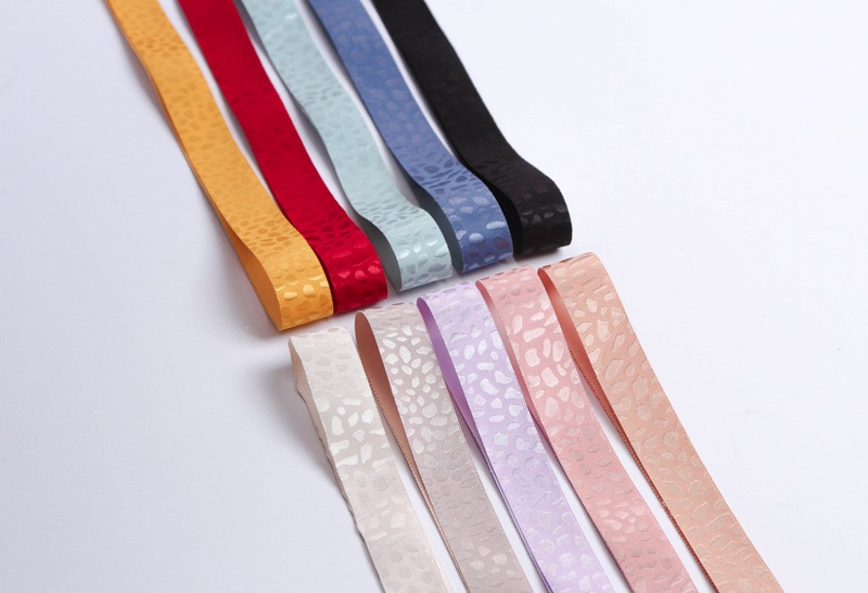 Korean version leopard print embroidered jacquard webbing diy bow hair accessory gift floral packaging pet brooch chest strap pic 7