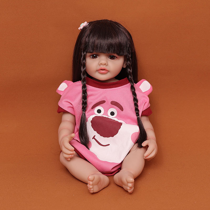 仿真重生娃娃洋娃玩具儿童婴儿宝宝女孩睡眠软胶换装公主跨镜出口详情11