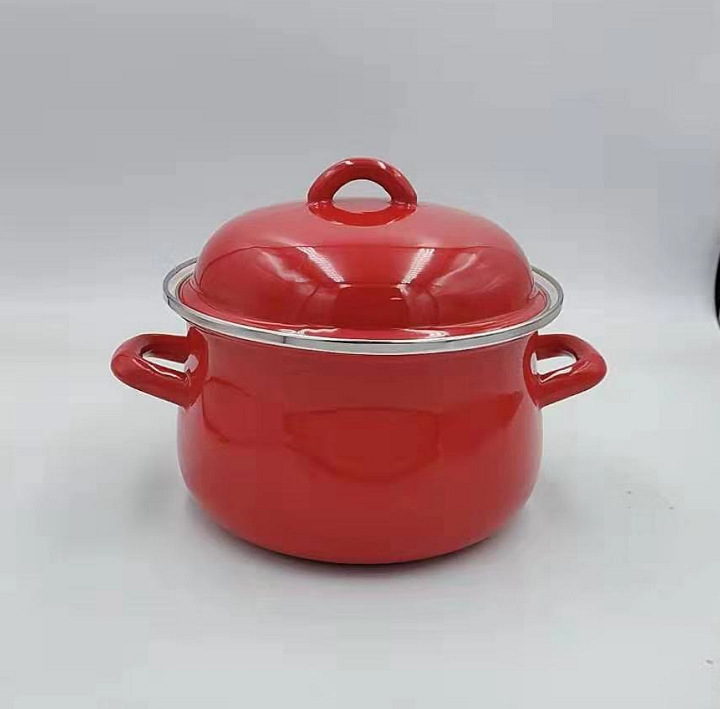 Enamel soup pot pic 4
