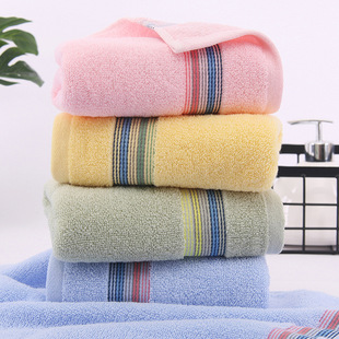 Wholesale pure cotton towels, thickened, soft, absorbent, polyester-cotton, all-cotton household face towels, gift embroidered, Gaoyang County factory pic 11