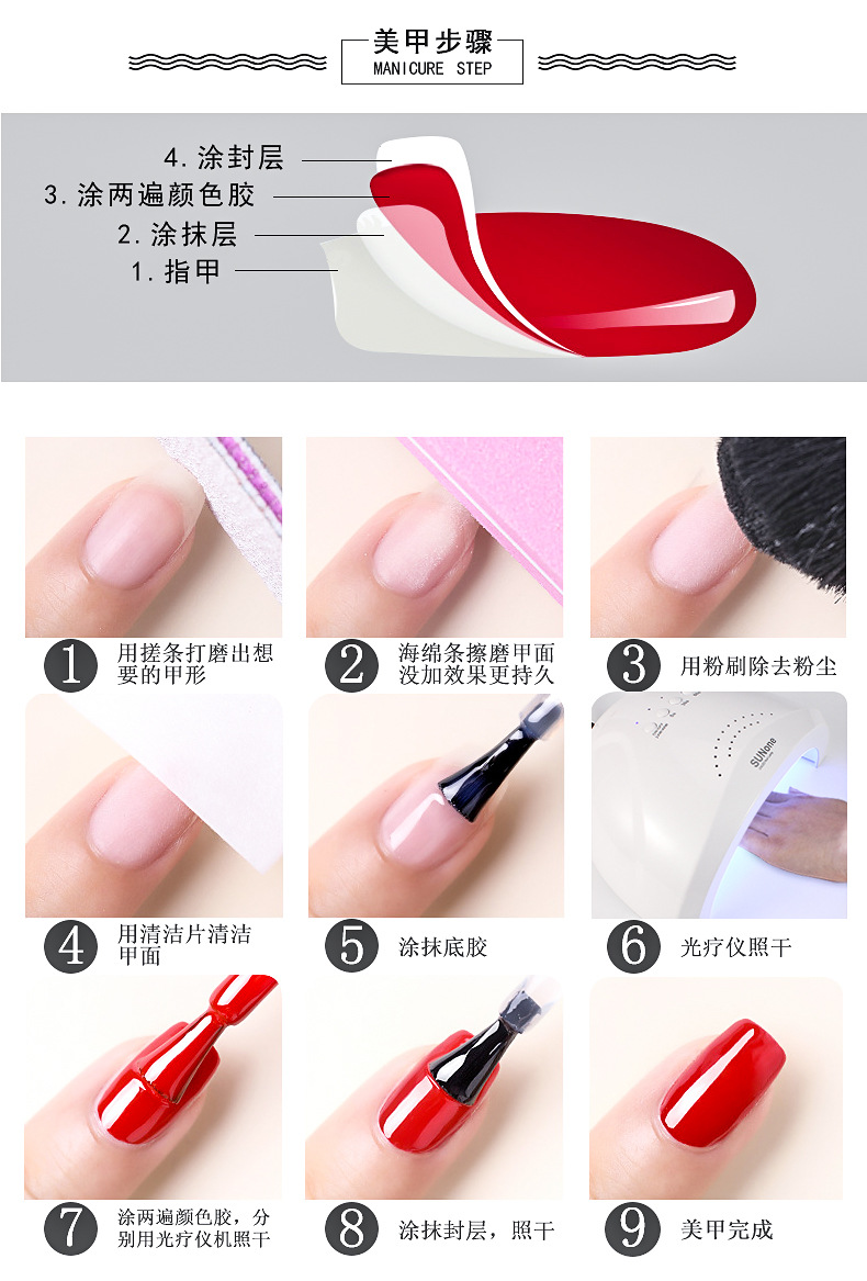 Factory direct sales: 36-chip 48W high-power sun3 nail dryer, 10-second quick-drying smart nail lamp pic 16