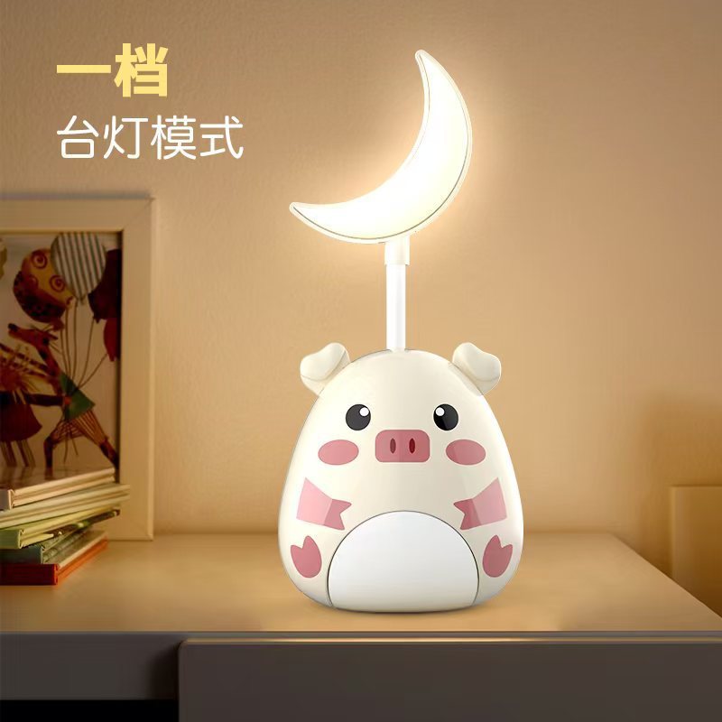 Night light, cartoon desk lamp, desk lamp, night light, atmosphere light, decorative item, learning light, light card, Pilbara Christmas gift pic 3