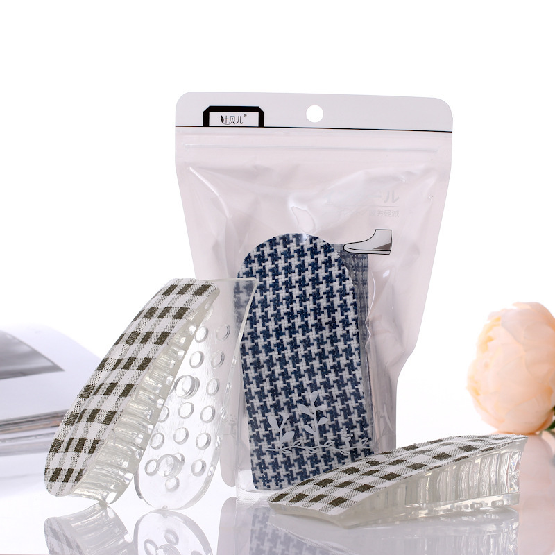 1003 Three-layer inner height-increasing insoles for men and women, invisible casual sports shoes, silicone height-increasing pad, half pad, 3.5cm pic 6