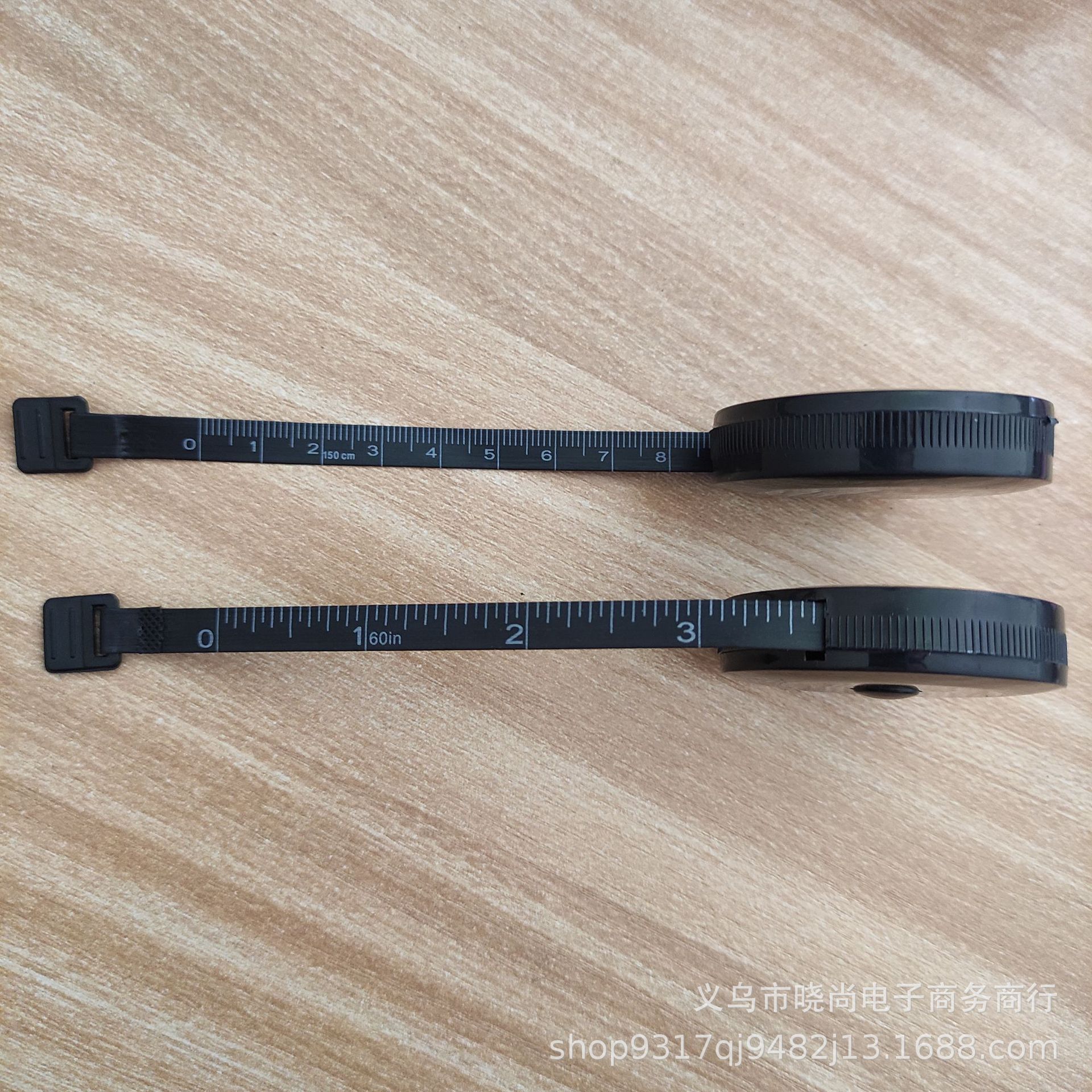 Black tape measure, clothing measuring tape, gift tape measure, mini tape measure, automatic telescopic plastic flexible tape measure, measuring small tools, stationery pic 2