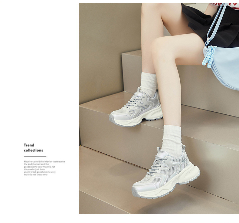 ins韩版新款老爹鞋女2024秋季学生跑步运动厚底增高休闲街拍Y5503详情12
