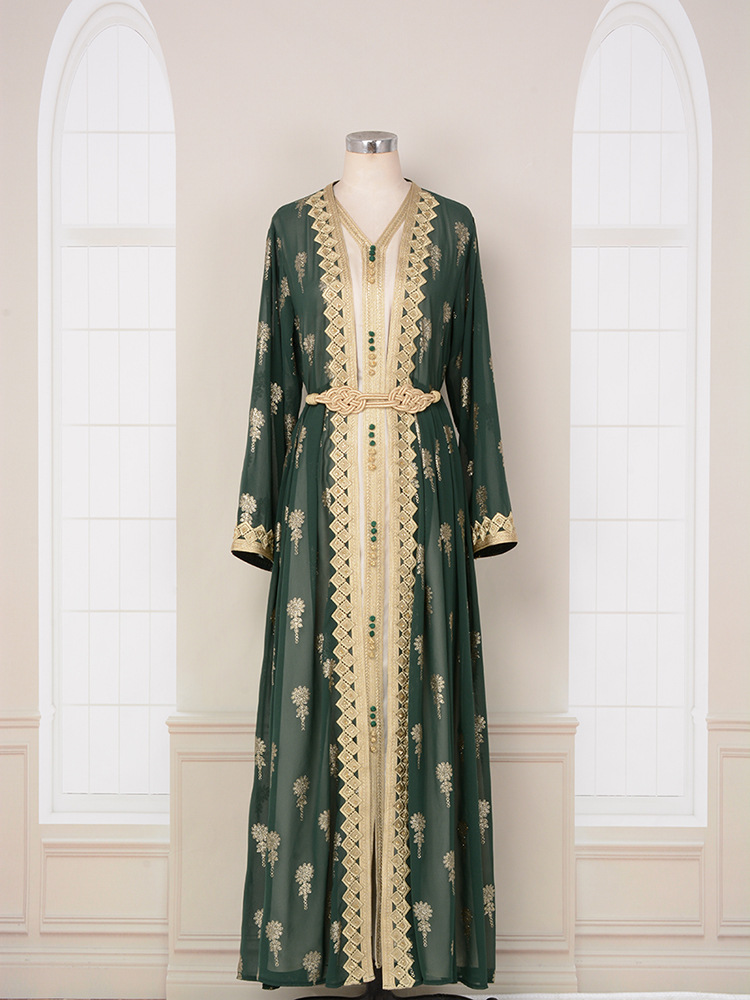 MT029 Middle East Cross-border Trade Arab Clothing, robes, embroidered cardigans, vests, two-piece dresses, ebay pic 39