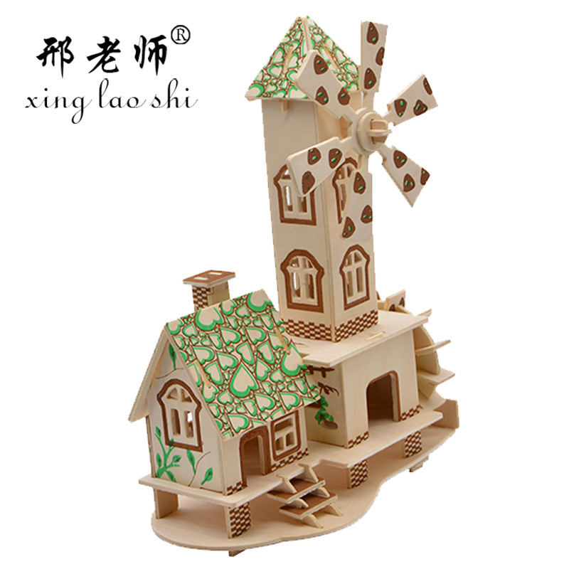 KX920 Forest Hut Waterwheel Hut Forest Hut Model diy Handcrafted Assembly Model pic 10