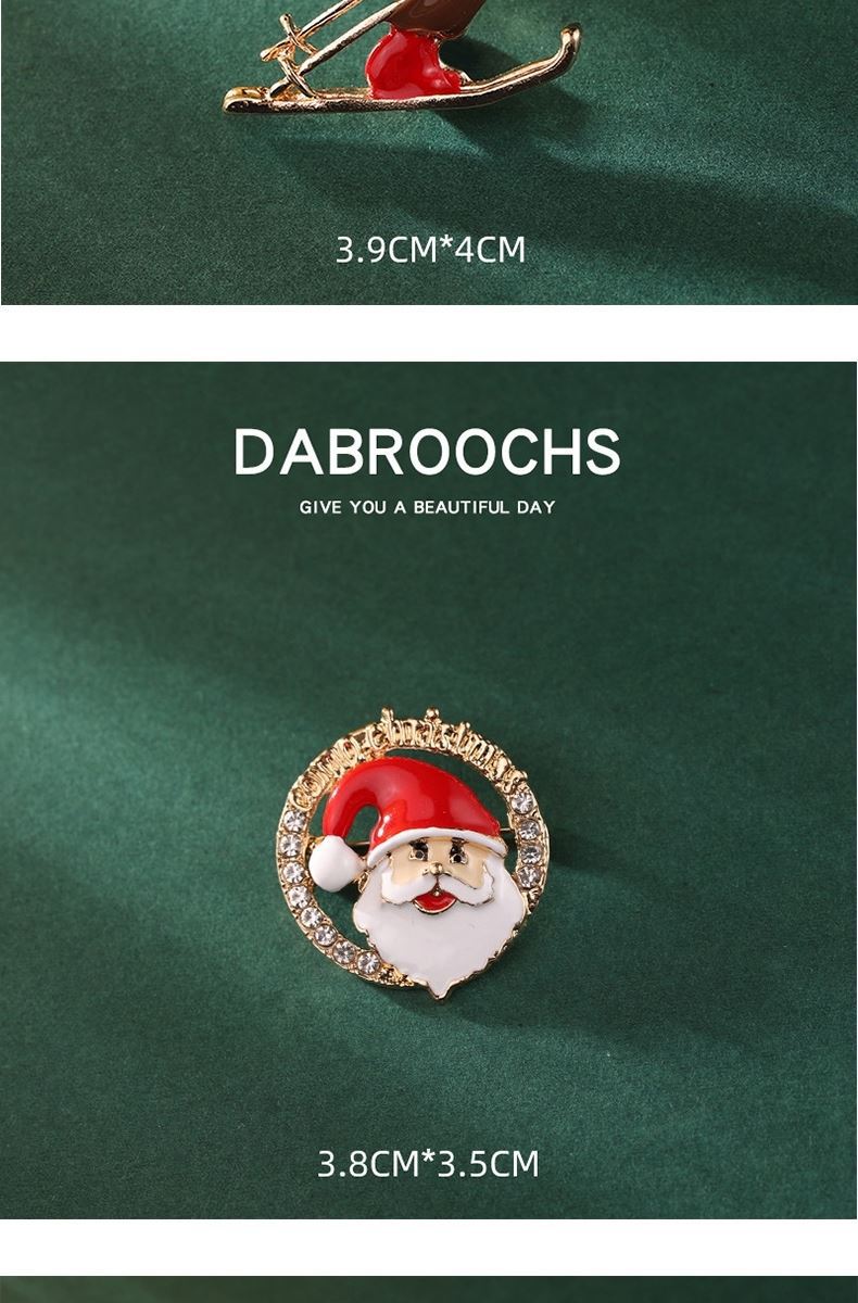 圣诞节胸针饰品树麋鹿胸花新年礼物卡通别针可爱日韩学生毛衣装饰详情7