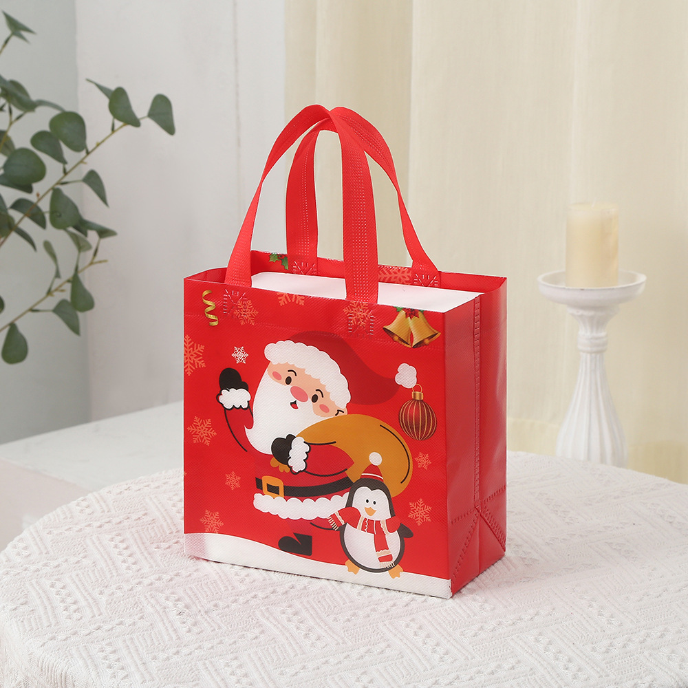 Birthday gift storage bag, non-woven fabric, Christmas handbag, foldable gift storage, shopping bag, waterproof bag. pic 7