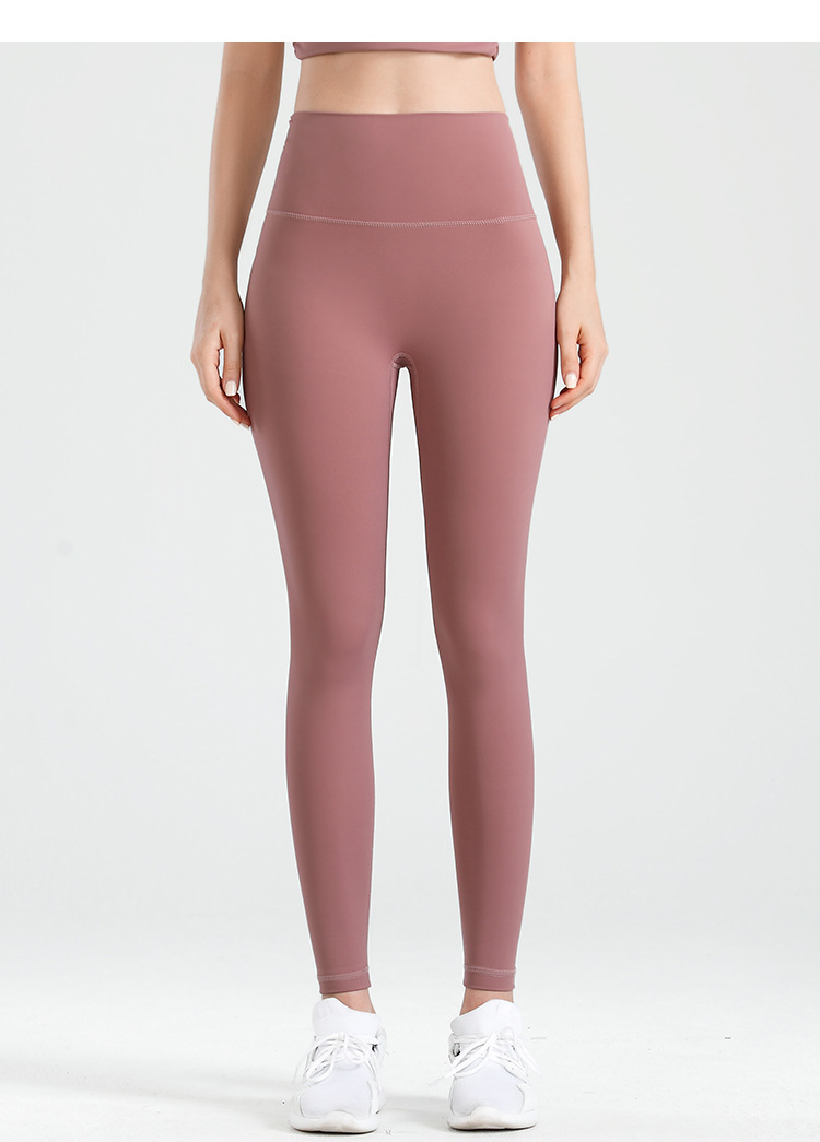 Yoga pants for women: High-waisted, hip-lifting, elastic compression, nude feel, tight-fitting sports pants, quick-drying running training, and outerwear fitness pants pic 18