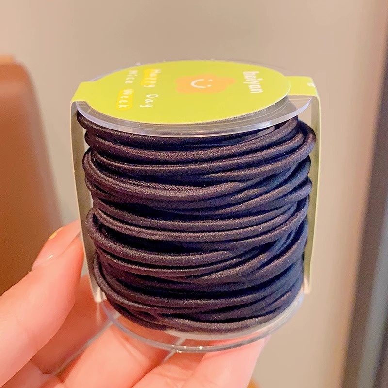 宝宝彩色头绳儿童扎头发皮筋女童不伤发发绳弹性好发圈女孩橡皮筋详情7