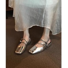 厚底粗跟英伦风小皮鞋女2024新款春秋季一脚蹬女鞋单鞋黑色乐福鞋详情23