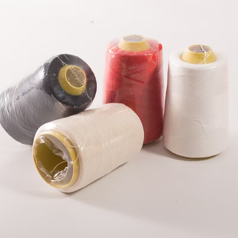 批发家用黑色白色红色大卷手缝色衣服宝塔线家用缝纫线机线被子棉详情1