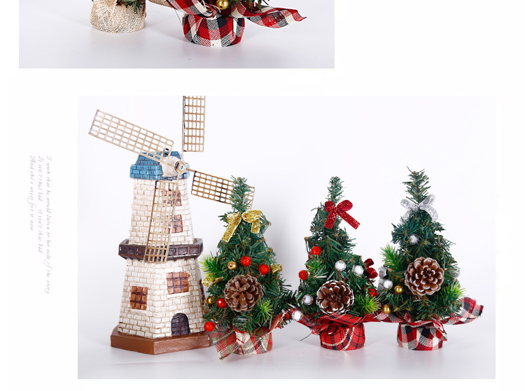 Mini desktop Christmas tree 20cm Festive family decoration atmosphere display, Christmas decoration gift pic 10
