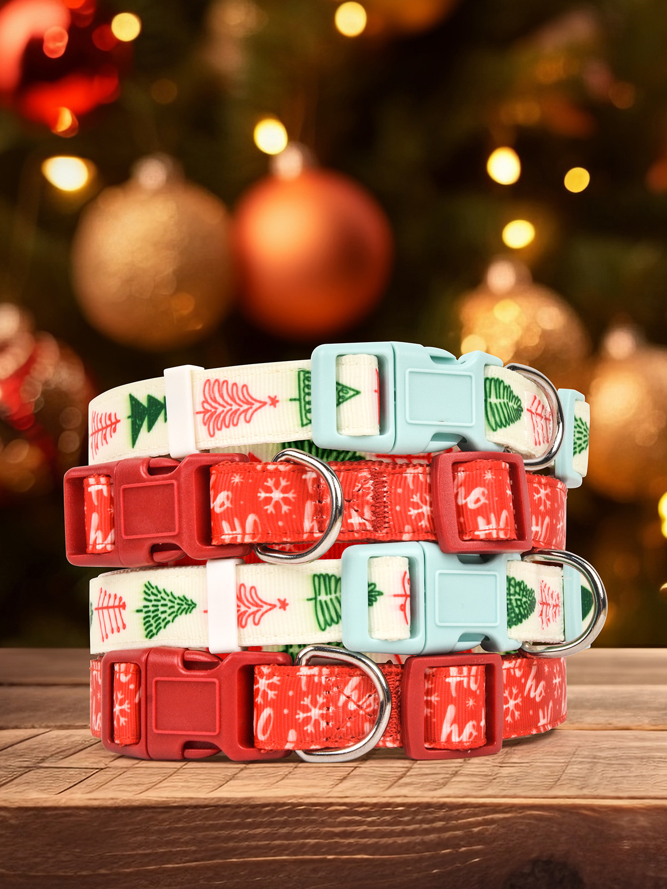 跨境新款宠物用品圣诞节系列猫咪宠物狗狗项圈圣诞宠物狗脖圈详情5