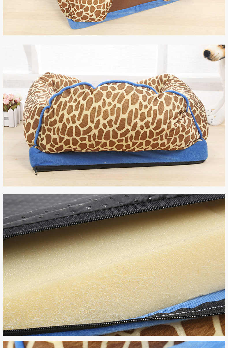 Printed seat cushion, creative foot mat, pet bed mat, comfortable Samoyed husky dog bed mat pic 8