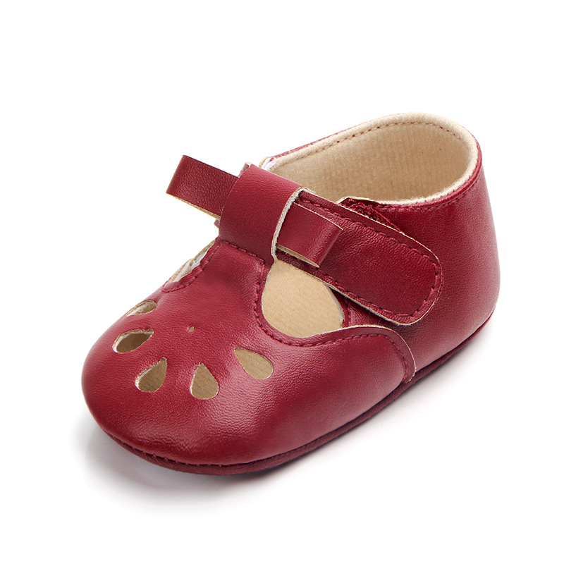 Wholesale of best-selling multi-color perforated baby shoes, anti-slip walking shoes, semi-rubber soles and soft-soled baby shoes 0921 pic 22